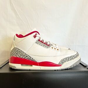 Air Jordan 3 Retro Cardinal Red Size 8 CT8532-126 2021 PRE-OWNED